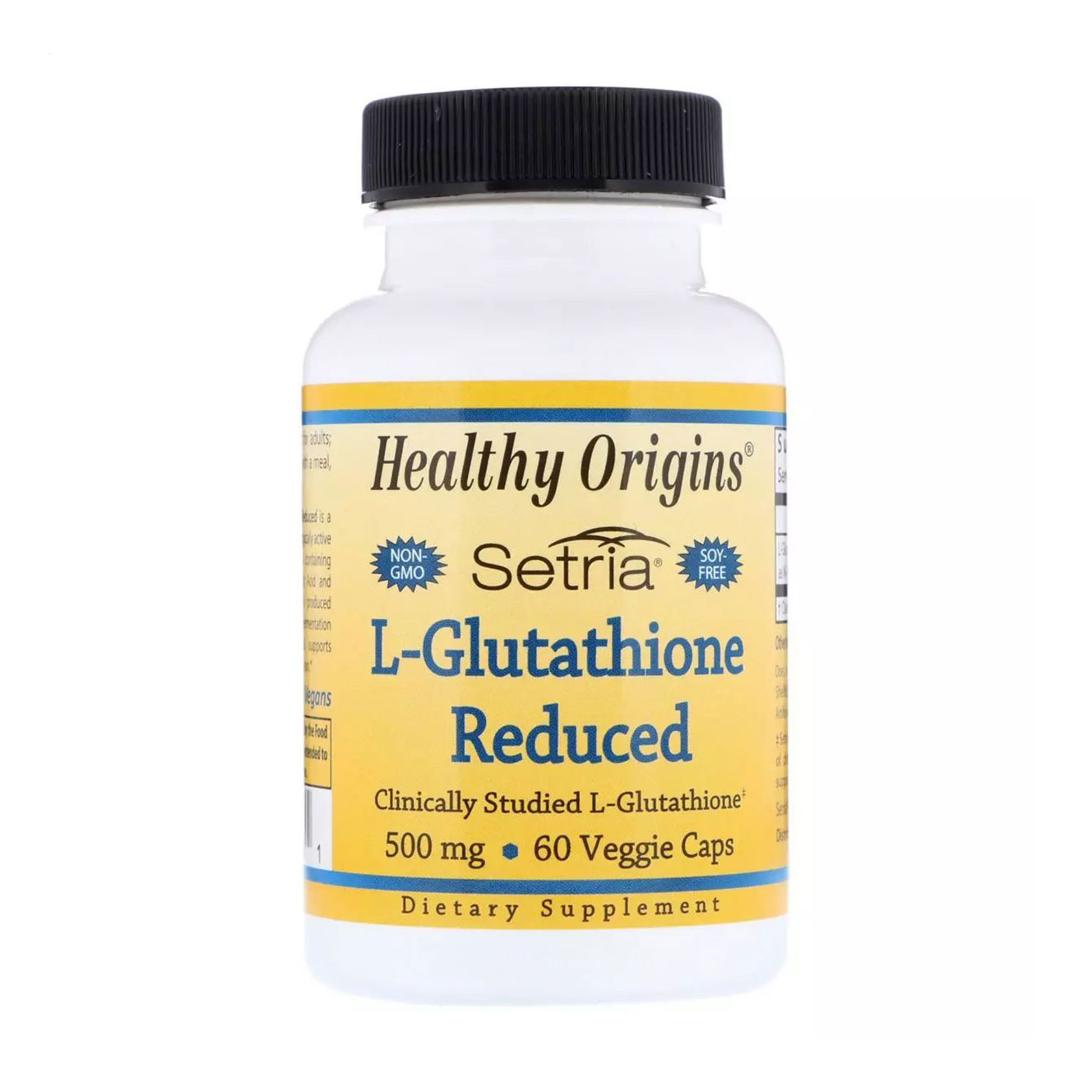 L-Глутатіон Healthy Origins L-Glutathione 500 мг, 60 капсул