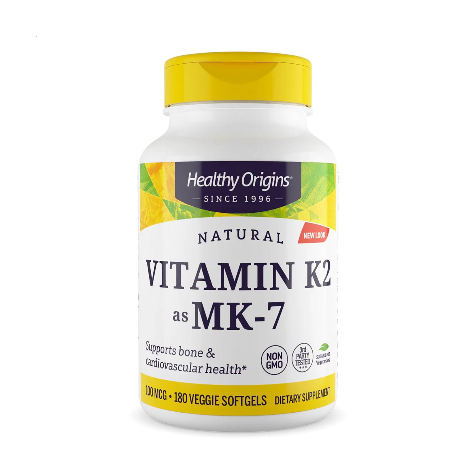 Вітамін К2 у формі МК7 Healthy Origins Vitamin K2 as MK-7, 100 мкг, 180 вегетаріанських гелевих капсул